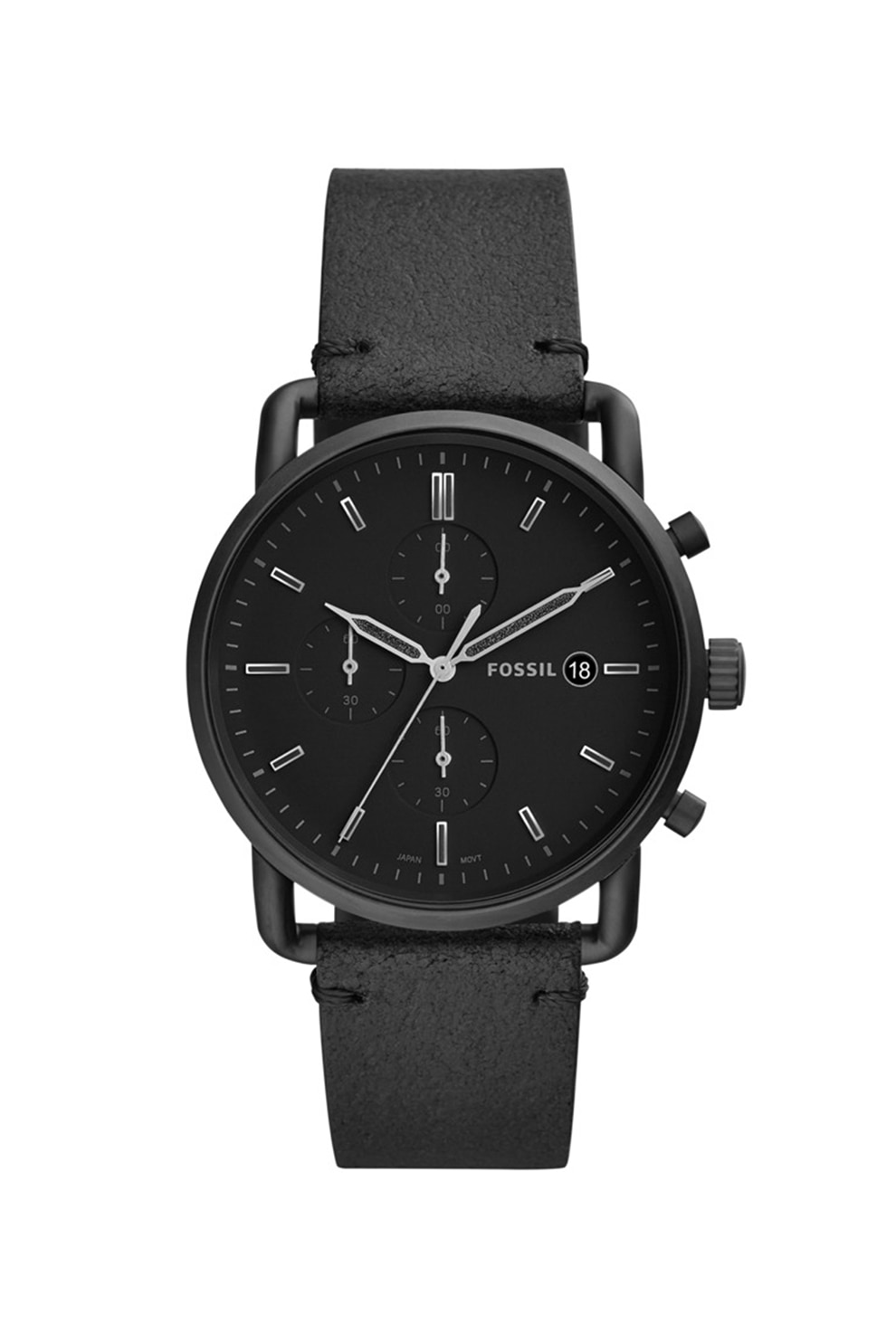Fossil, Ceas cronograf The Commuter, Negru