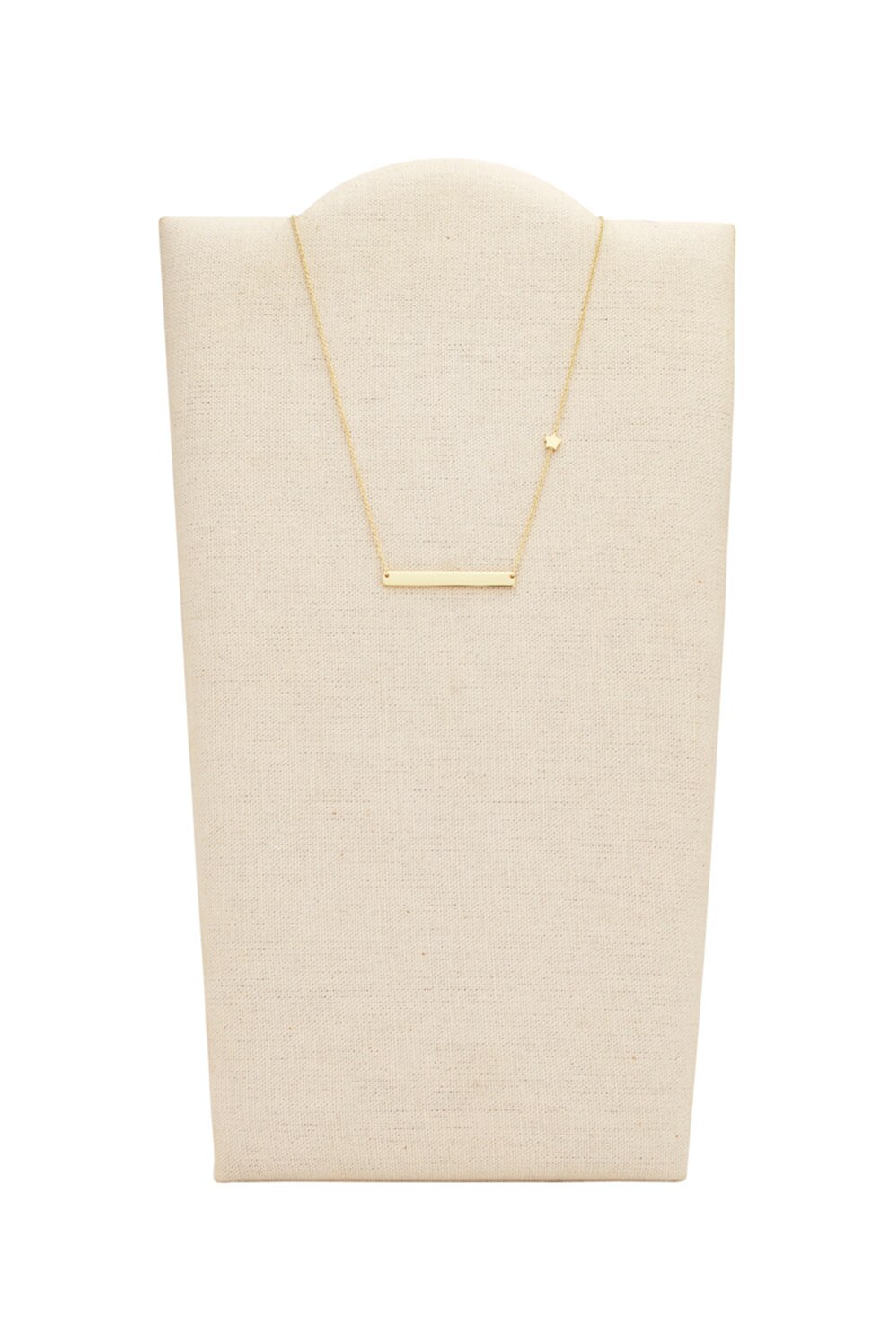 Fossil, Set de cercei cu tija si colier, Auriu