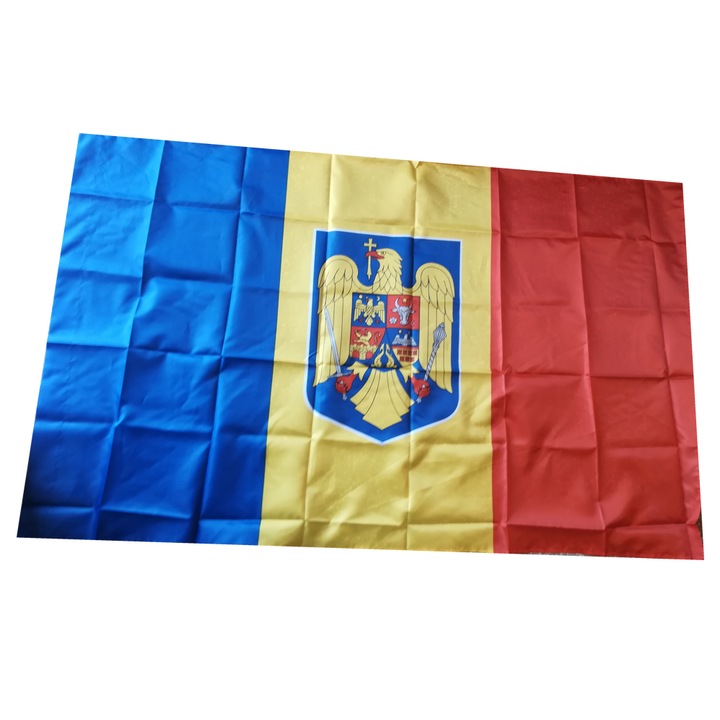 Steag Romania cu stema Vision, dimensiune 150x90cm