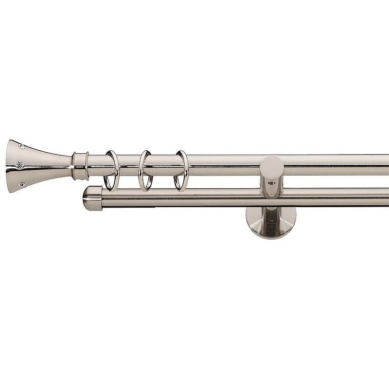 Galerie dubla Carter, teava neteda si profil,grosime 19mm, inox, 200 cm