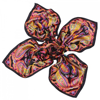 Esarfa matase Caspian sunset black Esarfa matase Caspian sunset black
