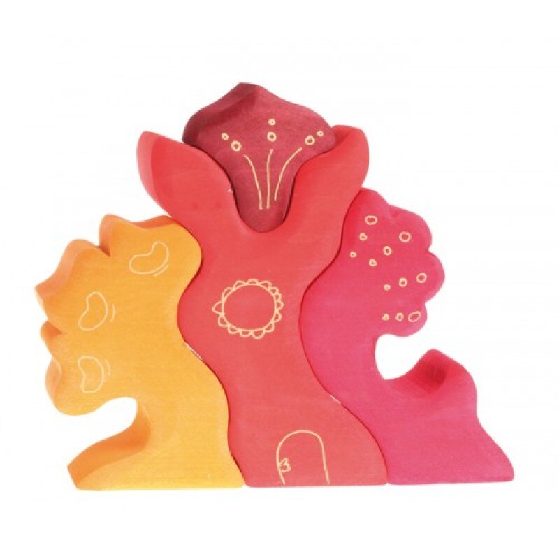 Set constructie bebelusi casuta Glora,Grimm's Spiel und Holz Design