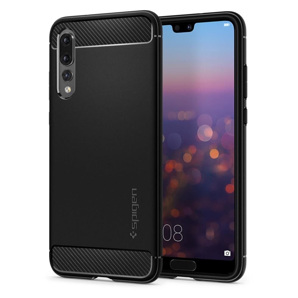 Husa SPIGEN pentru Huawei P20 Pro Rugged Armor Silicon Neagra