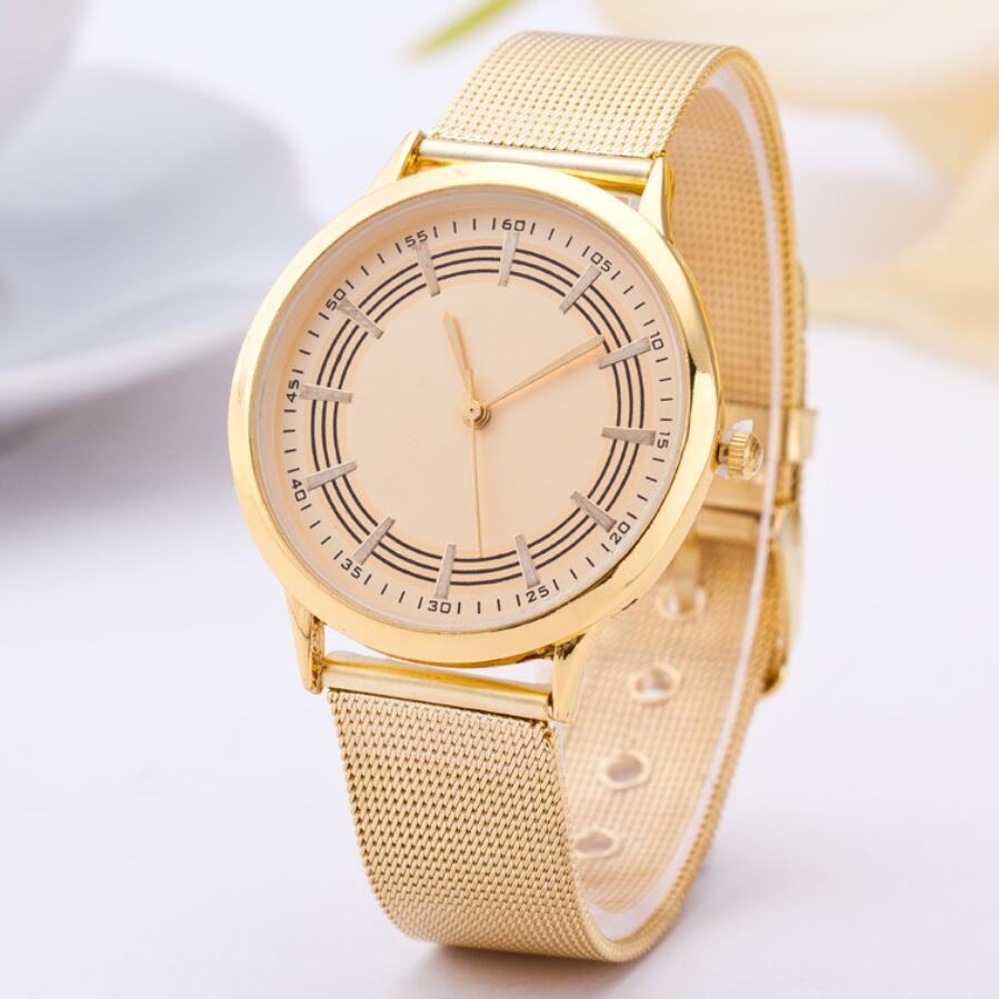 Ceas dama casual Geneva Light Cloud, auriu