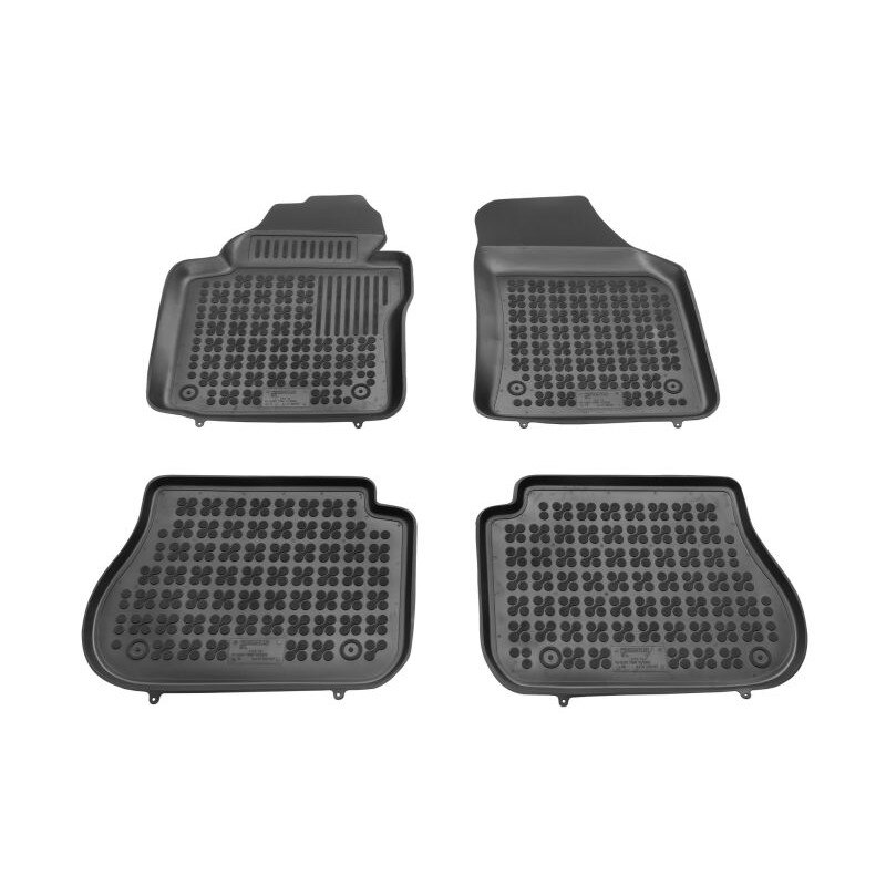 Set 4 Covorase Auto tip tavita Rezaw-Past, Cauciuc, pentru VW CADDY III 03.04-05.15, Negru