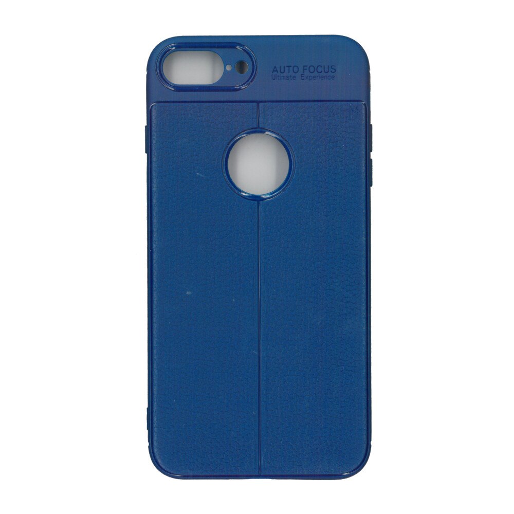 Husa din silicon auto-focus, Eurocell, pentru iPhone 8 Plus, albastru
