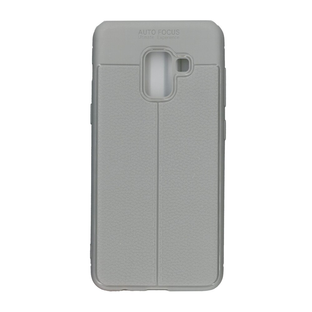 Husa din silicon auto-focus, Eurocell, pentru Samsung Galaxy A8 2018 , gri