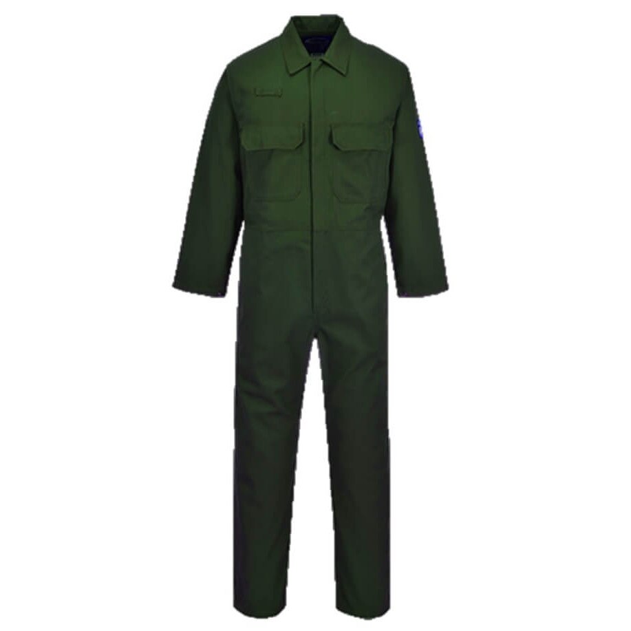 Combinezon Bizweld ignifug, verde Inchis, M