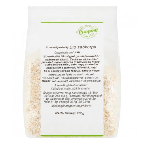 Tarate de Ovaz Bio Biopont PV 250gr