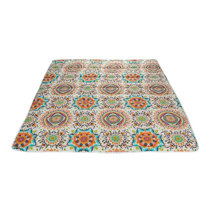 Олекотена завивка Alcam Kantha ватиран микрофибър, 220 X 200, Многоцветен