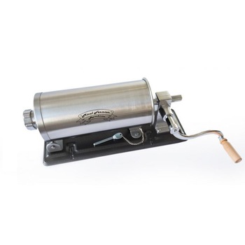 Masina de umplut carnati manuala 5.5kg MICUL FERMIER Carnatar Manual Inox Orizontal + 4 Palnii Incluse Masina de umplut carnati manuala 5.5kg MICUL FERMIER Carnatar Manual Inox Orizontal + 4 Palnii Incluse