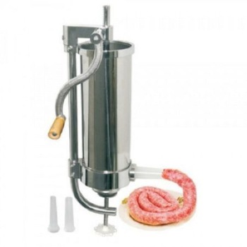 Masina de carnati Micul Fermier 3kg Carnatar vertical INOX + 4 Palnii Incluse Masina de carnati Micul Fermier 3kg Carnatar vertical INOX + 4 Palnii Incluse