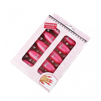 Clipsuri din plastic pentru inlaturare gel sau acryl , roz,INSTA Clipsuri din plastic pentru inlaturare gel sau acryl , roz,INSTA