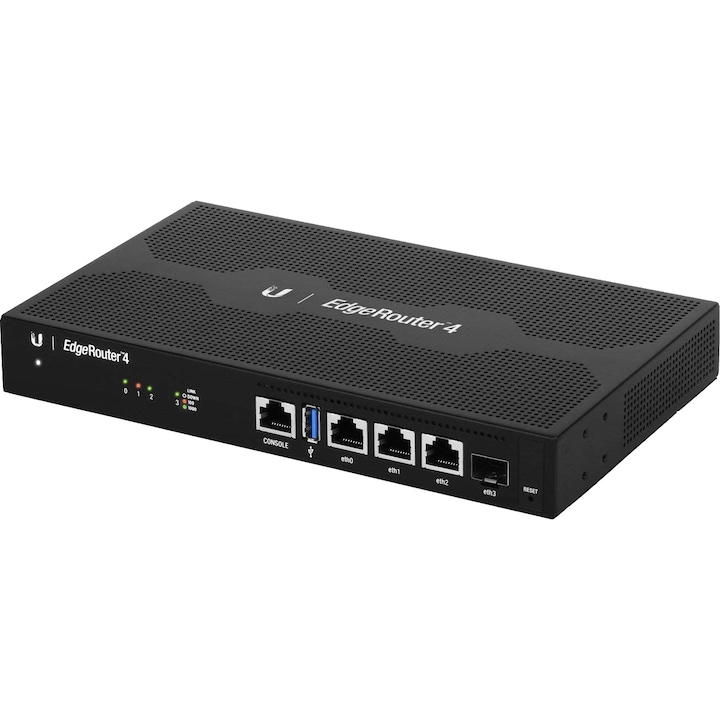 Router UBIQUITI ER-4 EdgeRouter 4, 1GB DDR3, 3 ports 10/100/1000 RJ45, 1 port 1Gbps SFP
