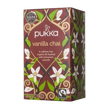 Ceai Pukka vanilla chai, 20 x Pliculete, 40 g Ceai Pukka vanilla chai, 20 x Pliculete, 40 g
