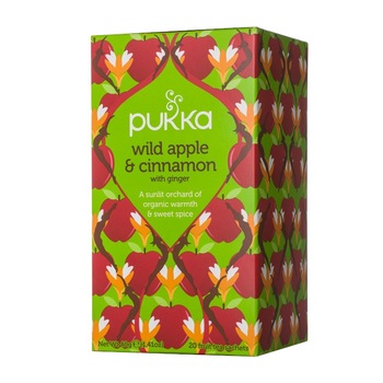 Ceai Pukka wild apple and cinnamon, 20 x Pliculete, 40 g Ceai Pukka wild apple and cinnamon, 20 x Pliculete, 40 g