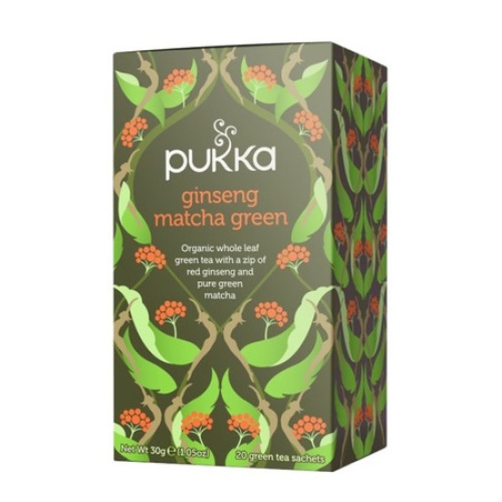 Pukka женшен матча зелен чай, 20 х Сашета, 30 гр