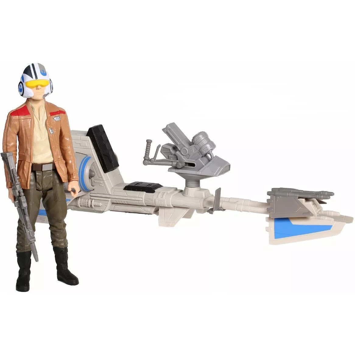Figurina Hasbro Poe Dameron cu vehicul Star Wars cu accesorii