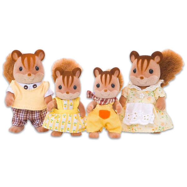 Set de joaca figurine familia veveritelor Walnut Sylvanian Families