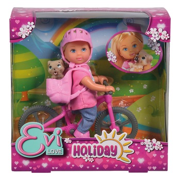 Set de joaca Evi Love - Holiday Bike, 12 cm Set de joaca Evi Love - Holiday Bike, 12 cm