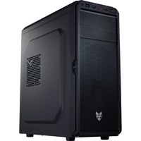 Carcasa FSP CMT110, Mid Tower ATX, fara sursa, Negru