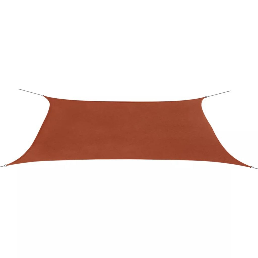 Copertina tip parasolar, dreptunghiular, vidaXL, Tesatura, 4 x 6 m, Portocaliu