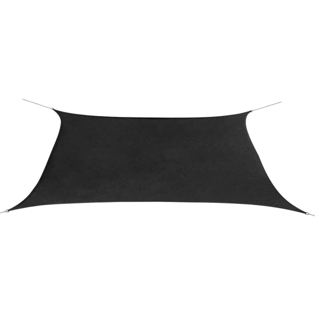 Copertina tip parasolar, dreptunghiular, vidaXL, Tesatura, 2 x 4 m, Negru