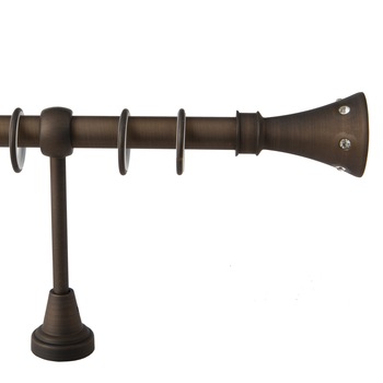 Galerie simpla Carter,grosime 19mm, maro, 240 cm Galerie simpla Carter,grosime 19mm, maro, 240 cm