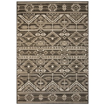 Covor aspect sisal, de interior/exterior, model geometric, vidaXL, Tesatura, 140 x 200 cm, Multicolor Covor aspect sisal, de interior/exterior, model geometric, vidaXL, Tesatura, 140 x 200 cm, Multicolor