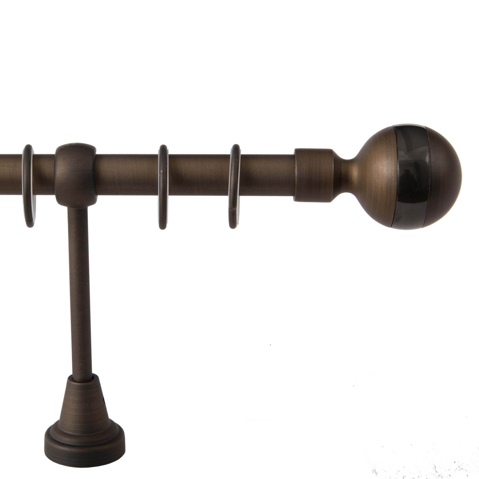 Galerie simpla James ,grosime 19mm, maro, 360 cm