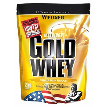 Supliment nutritiv pentru cresterea masei musculare Gold Whey, 2000 g Supliment nutritiv pentru cresterea masei musculare Gold Whey, 2000 g
