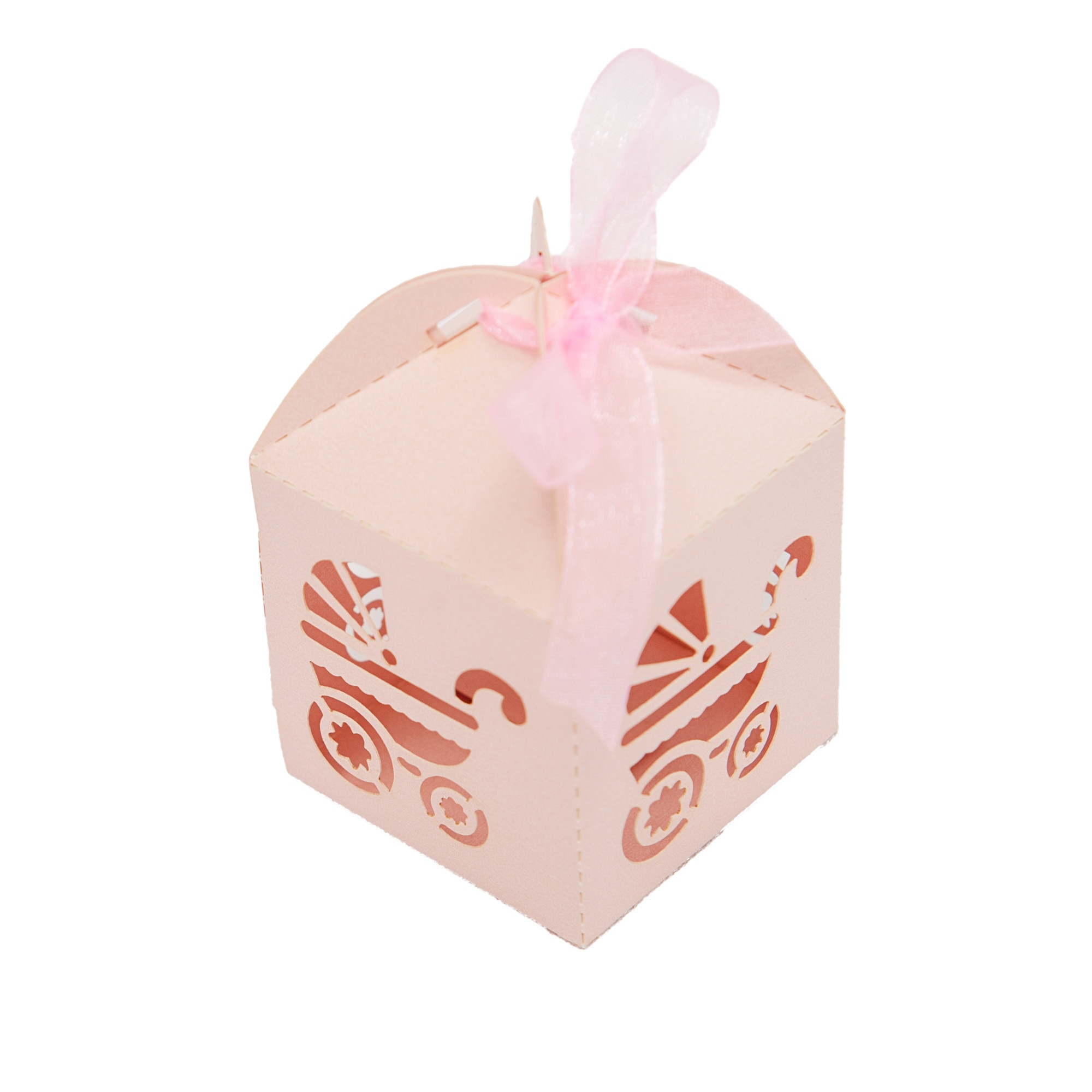 Marturie botez cutiuta carucior roz