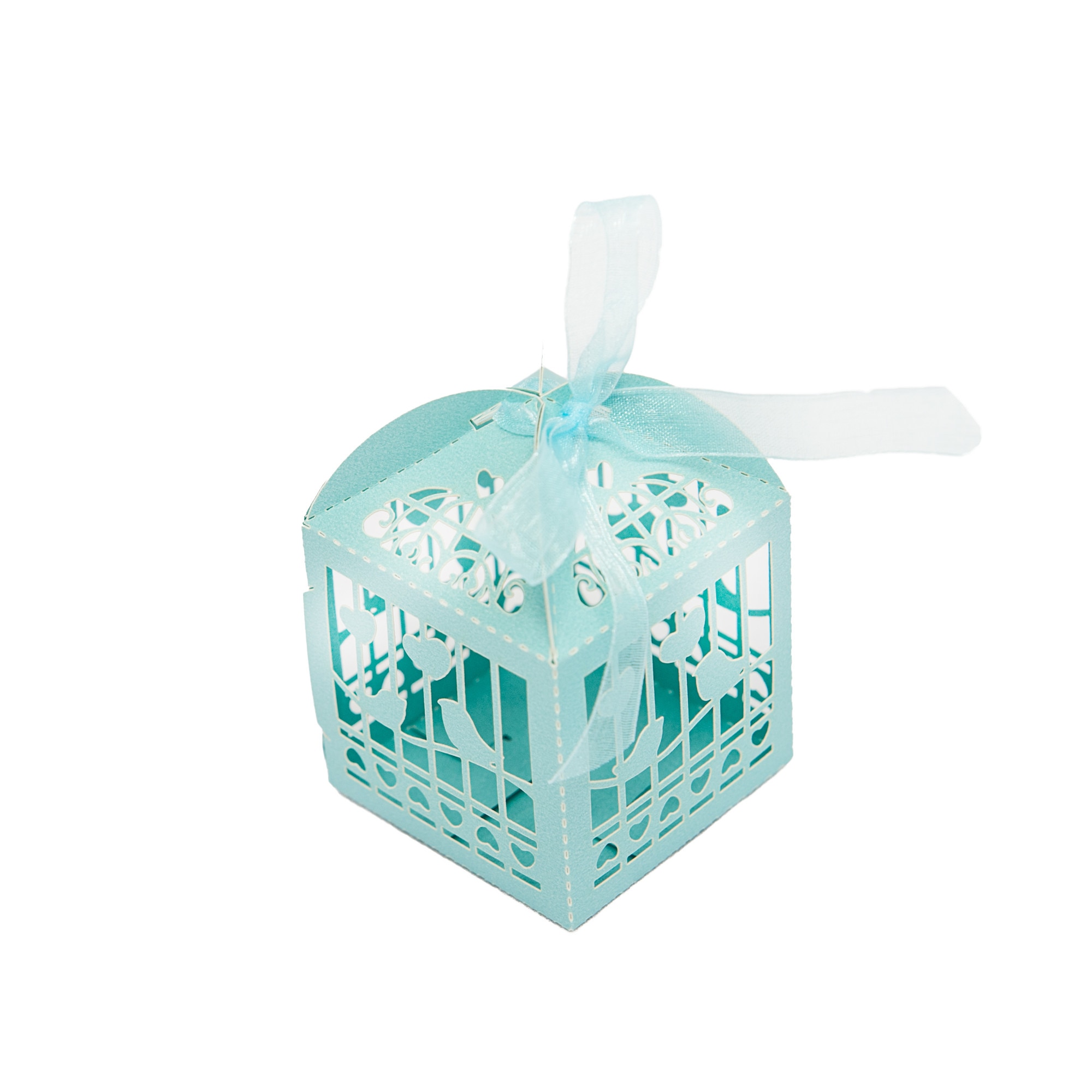 Marturie nunta/botez cutiuta vrabii si inimi bleu