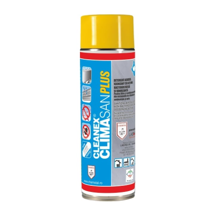 Spray dezinfectant pentru mentenanta aparatelelor de aer conditionat Chemstal Climasan Plus Spray 400 ml