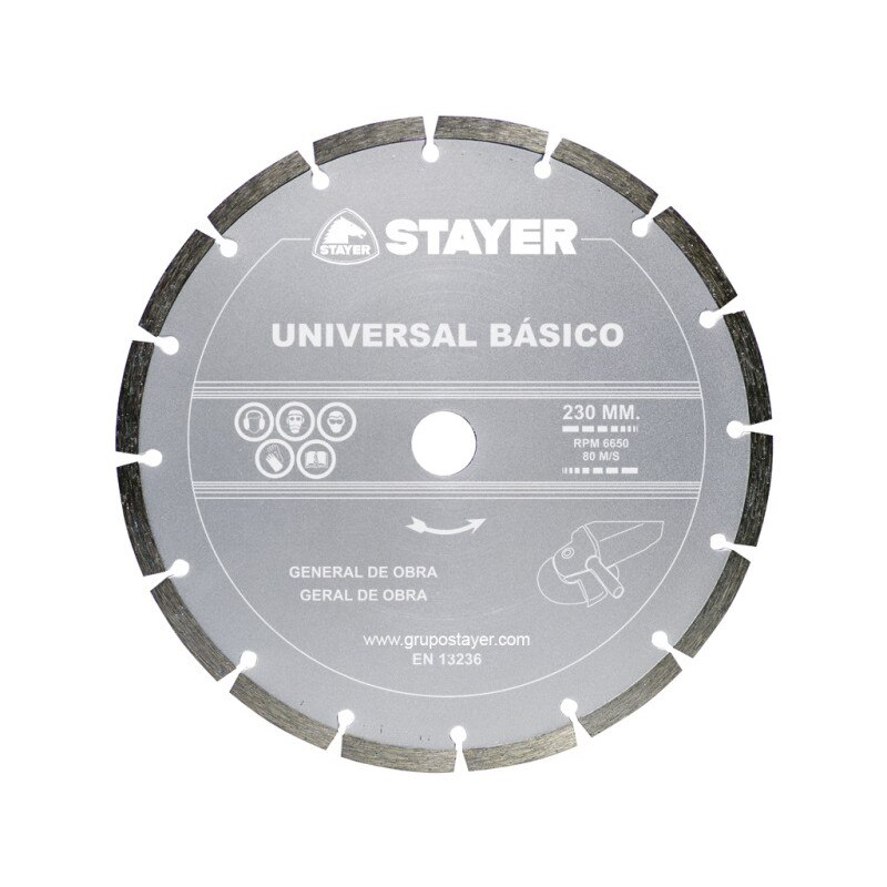Disc Stayer diamantat UNIVERSAL BASIC de 230 mm