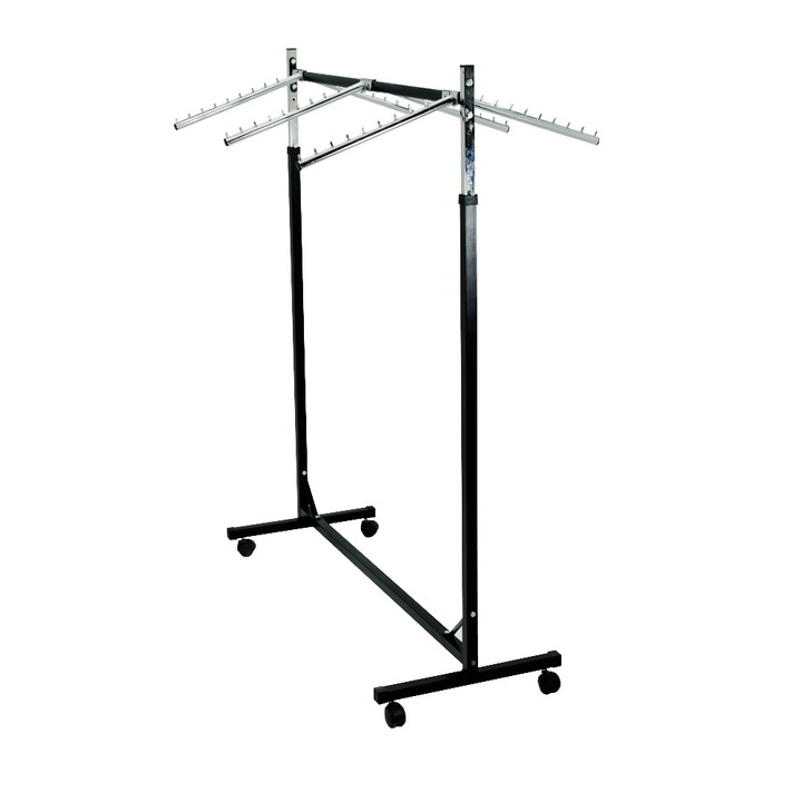 Stender metal umerase haine, vopsit cu 6 expozitori, 110/6 V, Netstyle Power