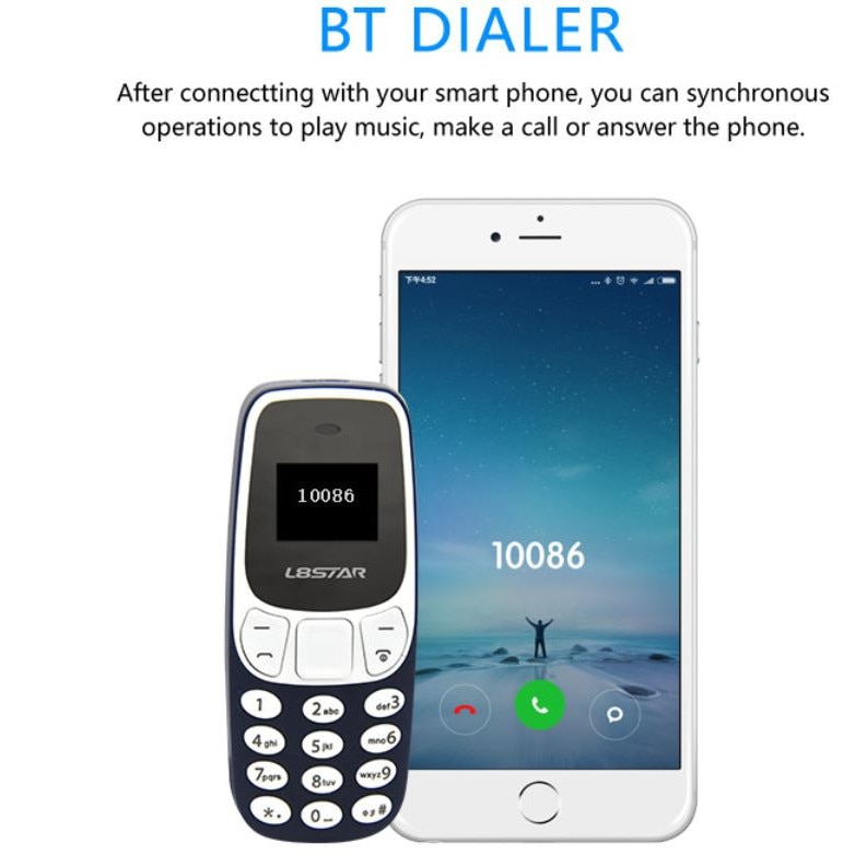 Mini Telefon Radio Fm Bluetooth Model Nokia Dual Sim 330M - Albastru