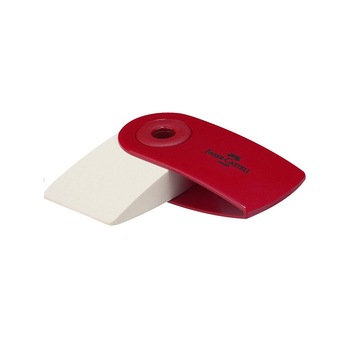 Radiera Sleeve Faber - Castell rosu Radiera Sleeve Faber - Castell rosu