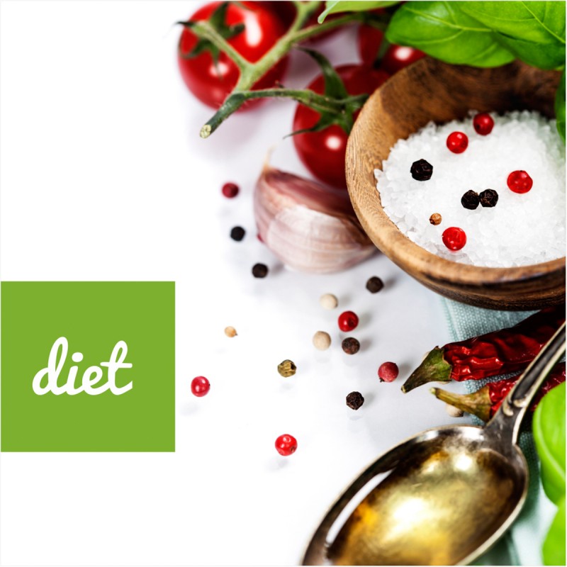 Tablou canvas, produs DekoStore, pentru bucatarie, inramat pe cadru de lemn, print HD, Sare si piper, 40x40 cm