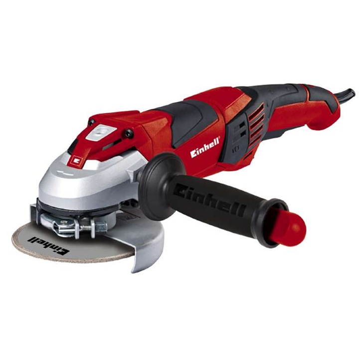 Polizor unghiular (flex) Einhell TE-AG 125 CE, 125 mm, 1100 W, disc diamantat segmentat, indicator LED