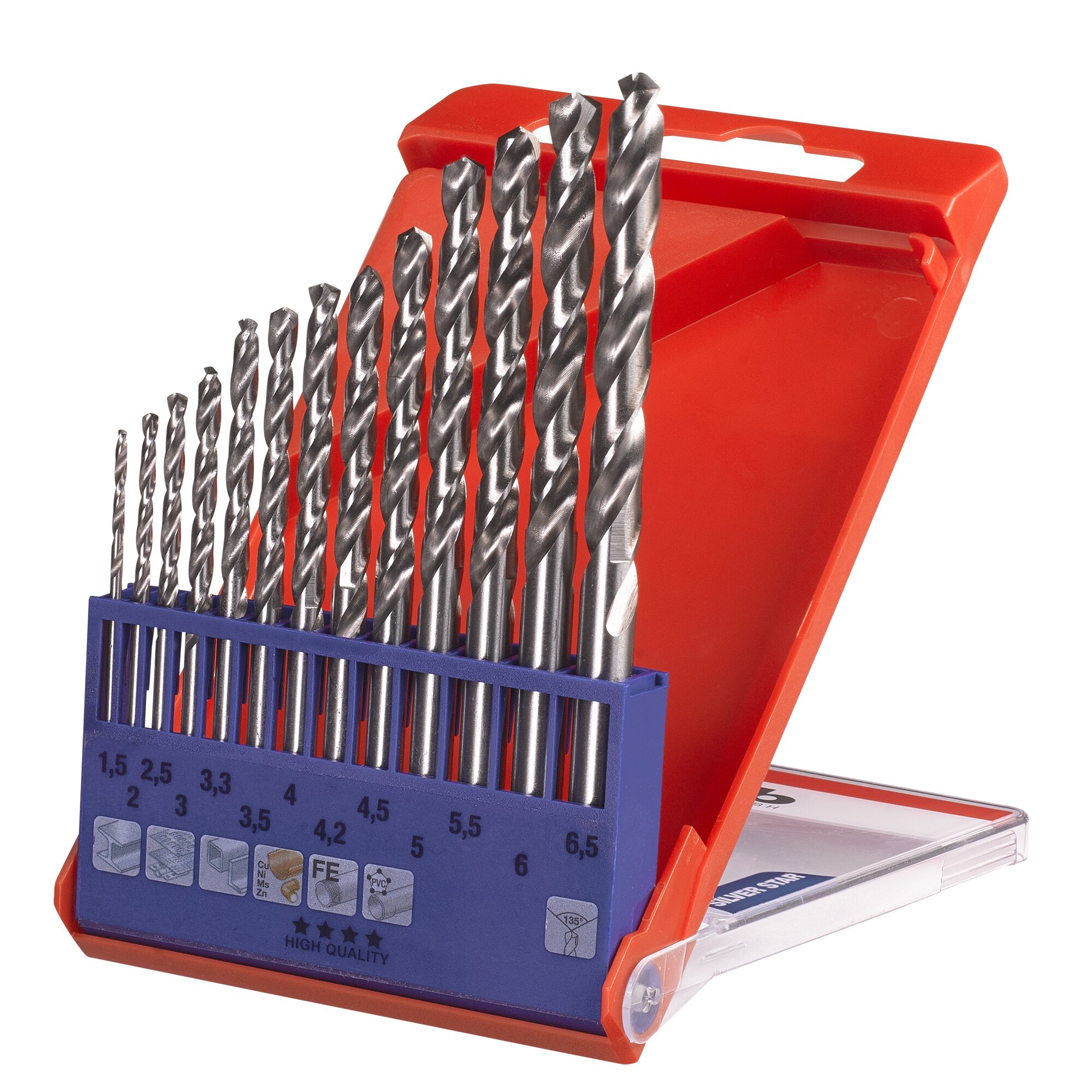 Set 13 Burghie metal kwb Einhell, 1.5 - 6.5 frezate