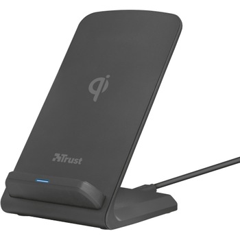 Incarcator wireless Trust Expo 10, Fast charging, Black Incarcator wireless Trust Expo 10, Fast charging, Black
