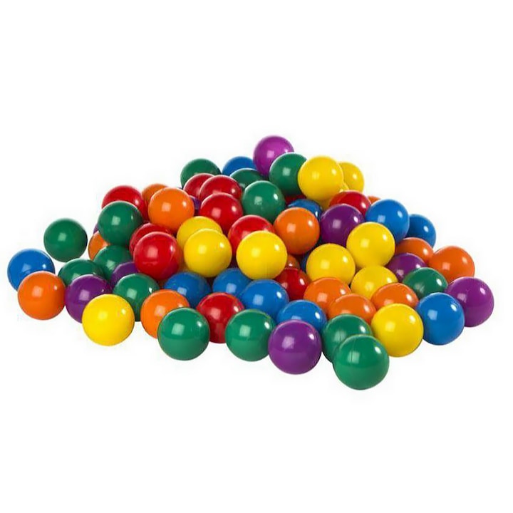 Set 50 bile colorate KotaBaby 7 cm pentru centru/loc de joaca