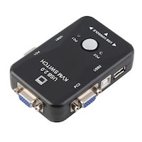 Switch KVM 21UA HOPE R, 2 porturi, USB 2.0 A + USB 2.0 B + VGA