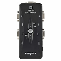 Switch KVM 41UA HOPE R, 4 porturi, USB 2.0 A + USB 2.0 B + VGA
