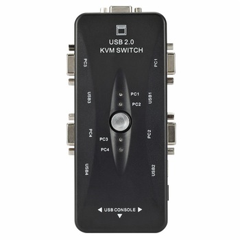 Switch KVM 41UA HOPE R, 4 porturi, USB 2.0 A + USB 2.0 B + VGA Switch KVM 41UA HOPE R, 4 porturi, USB 2.0 A + USB 2.0 B + VGA