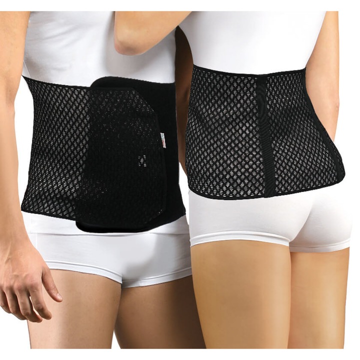 Centura elastica postnatala/postoperatorie AIR, Marimea XXL, Negru