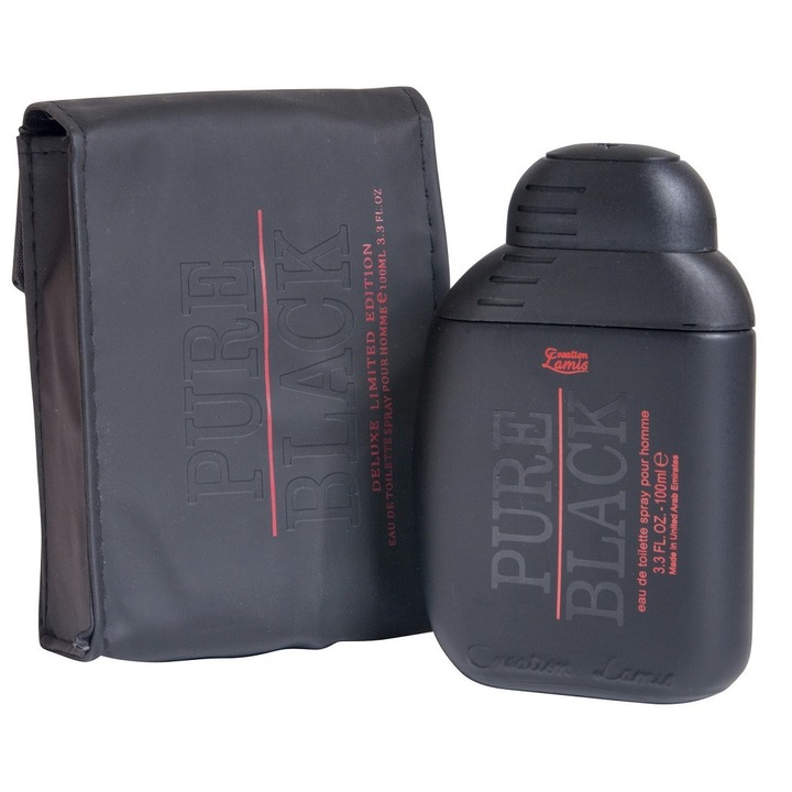 Apa de toaleta Creation Lamis Pure Black, Barbati, Citrice/Lemnos, 100 ml
