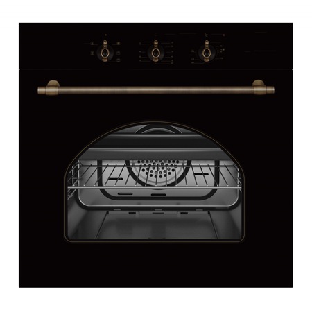 Cuptor incorporabil Pyramis SMARTLINE SO-100, 5 functii, clasa A, volum 60 litri, finisaj rustic negru