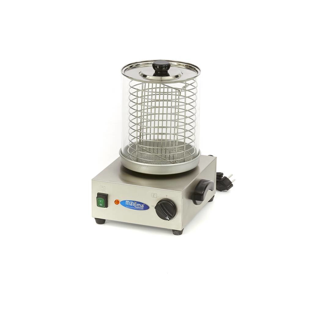 Aparat Hot Dog profesional Maxima, 800 W, putere reglabila